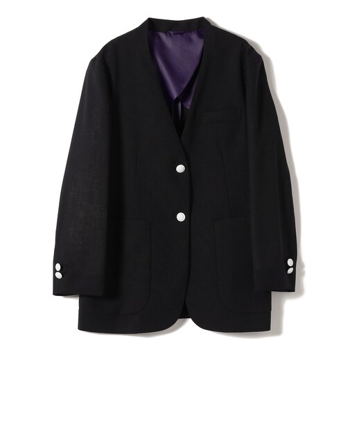 SHIPS Primary Navy Label:カラー レス ジャケット
