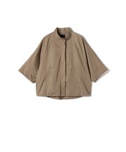 SHIPS Primary Navy Label:スタンドカラー ワイド スリーブ コート