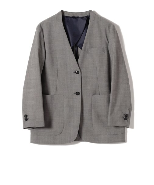 SHIPS Primary Navy Label:カラー レス ジャケット（グレー）