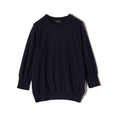 SHIPS Primary Navy Label:〈手洗い可能〉16G SUVIN プルオーバー