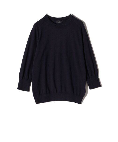 SHIPS Primary Navy Label:〈手洗い可能〉16G SUVIN プルオーバー