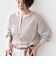 【WEB限定】〈手洗い可能〉ウェーブ クレープ ヘンリー 2WAY プルオーバー