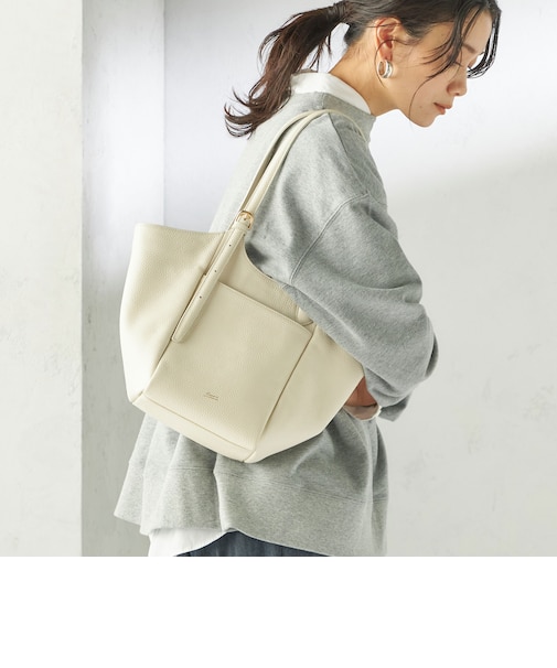 BEAURE: ロング ハンドル 2WAY トート バッグ