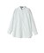 SHIPS Primary Navy Label:コットン タイプライター ビッグ シャツ （ライム/パープル）