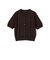 SHIPS Primary Navy Label:〈手洗い可能〉シルク リネン 半袖 カーディガン