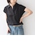 SHIPS Colors:〈洗濯機可能〉ユーロリネン (EURO Linen) フレンチスリーブ スキッパーブラウス◇