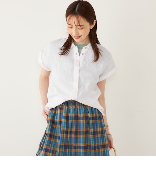 SHIPS Colors:ユーロ リネン (EURO Linen) ヒヨク シャツ◇