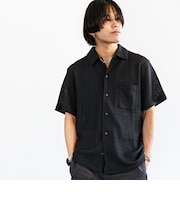 City Ambient Products: レギュラーカラー メッシュ シアー シャツ