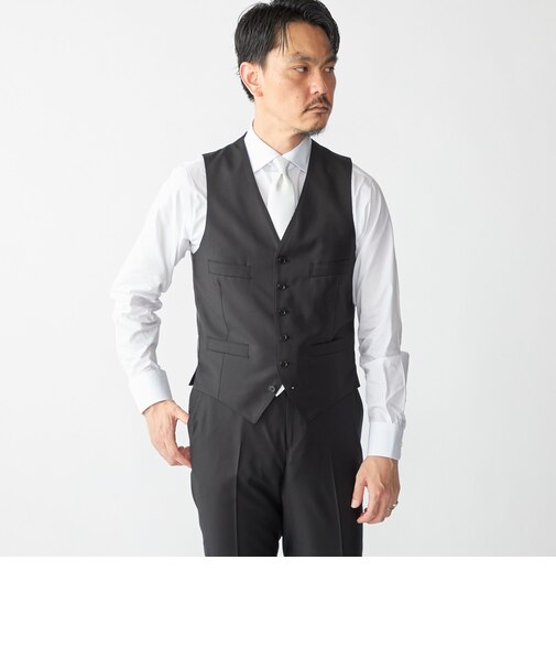 SHIPS: LORO PIANA FABRIC オーストラリス 無地 ベスト