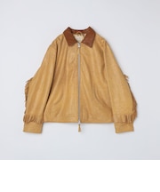 WYTHE NEW YORK: Mustang Fringe Leather Jacket