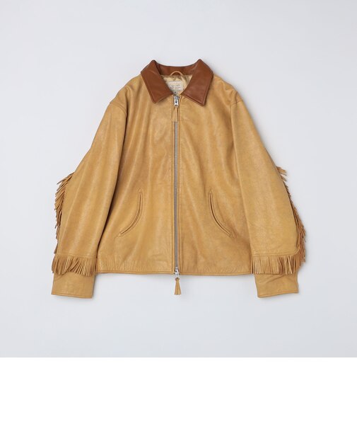 WYTHE NEW YORK: Mustang Fringe Leather Jacket