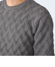 〈MADE IN JAPAN〉Amossa(R) ジャカード ニット