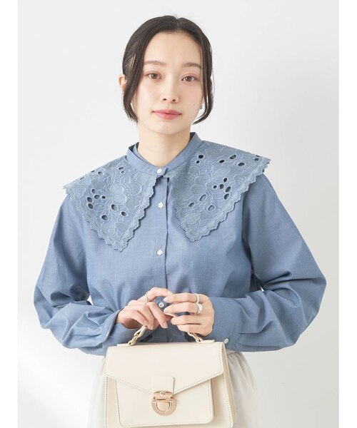 BANSAN ブラウス　刺繍　2way BANSAN ブラウス 刺繍 2way