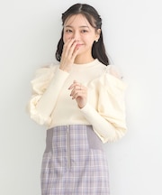 袖シアードレーププルオーバー