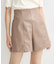 シンセティックレザーショートパンツ