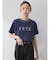 襟パール刺繍ロゴTシャツ