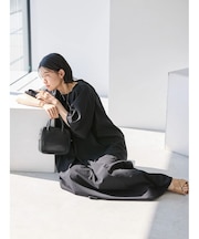 接触冷感バルーンスリーブワンピース