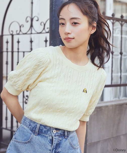 <Disney>松本セイジ 刺繍ニット