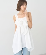 リボンイレヘムチュニック