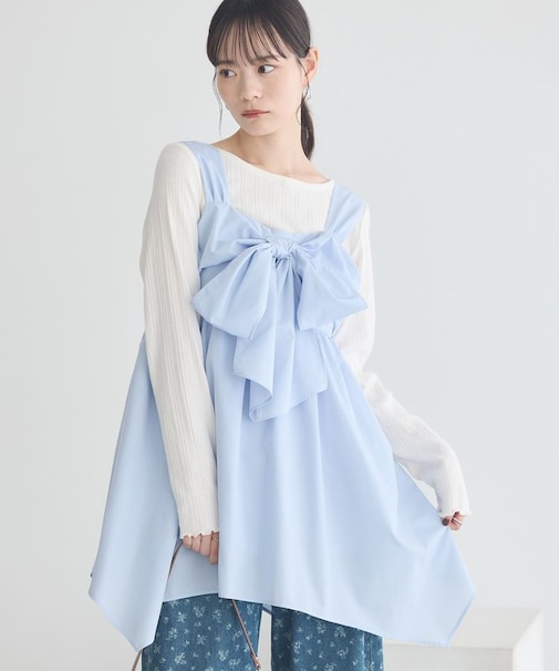 リボンイレヘムチュニック