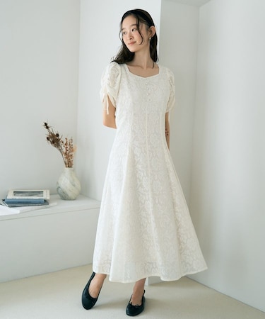 パネル切り替えレースワンピース