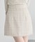 フリンジツイードミニスカート