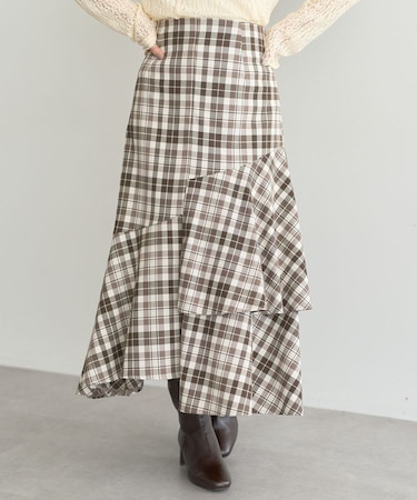 ティアードイレヘムスカート