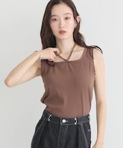 マルチwayネックホルターレースタンク