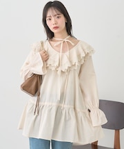 サイドリボンラッフルミニワンピース