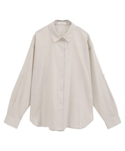 綿麻混ベーシックシャツ