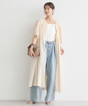 ギャザーロングワンピース