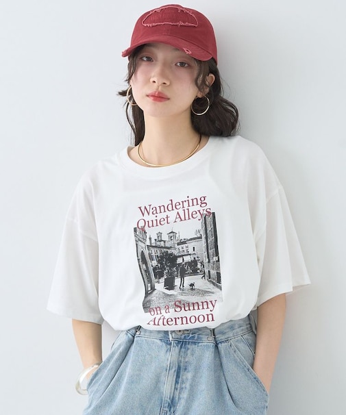 アソートプリントレギュラースリットTee