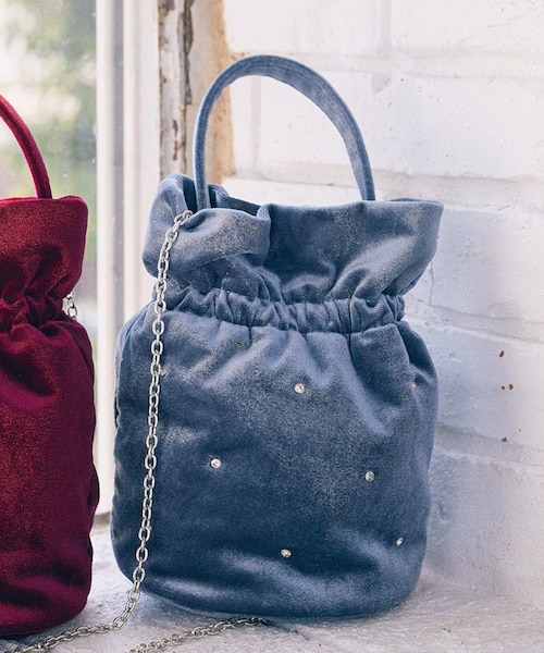 ベロアハンドルバッグ｜アースミュージックアンドエコロジー スーパー