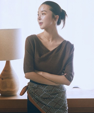 ドレープニットプルオーバー