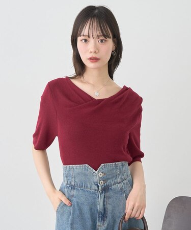 ドレープニットプルオーバー