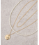 SET2点パールチェーンネックレス+コインモチーフネックレス