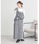 2wayフリルチェックキャミワンピース