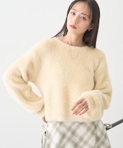 Wフェイスシャギープルオーバー