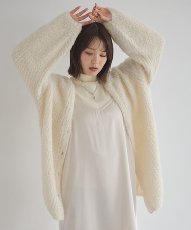 スパンコールブークレカーディガン