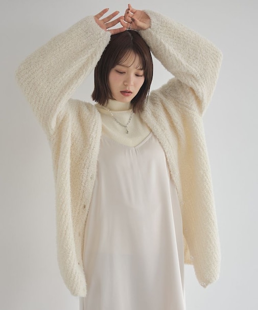 スパンコールブークレカーディガン