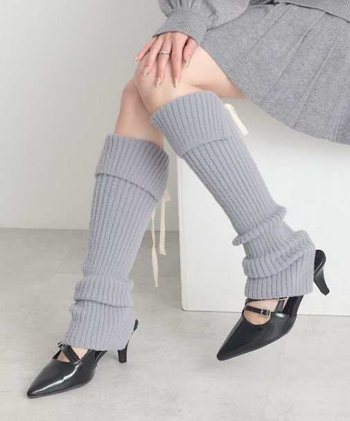 パウダーシャギーレッグウォーマー