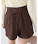 バックレースアップショートパンツ