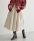ウエストシャーリングティアードスカート