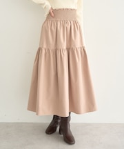 ウエストシャーリングティアードスカート