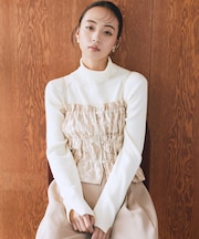 シャーリングビスチェ