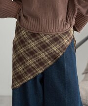 チェックスカーフ