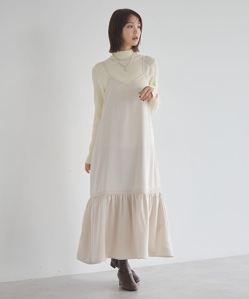 アソートサテンキャミワンピース