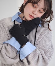 チャーム付きニットミトン