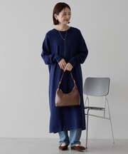 バイパチボックスニットワンピース＜静電気軽減＞