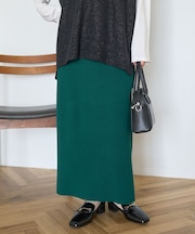 バイパチ総針ニットタイトスカート＜静電気軽減＞